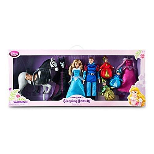 maleficent and aurora doll set