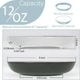 thumbnail image 2 of TGLBT Pasta/Dinner Plate Bowls Set,15 Ounce - Set of 4, Shallow,Gray, 2 of 7