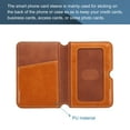 thumbnail image 3 of Uxcell PU Adhesive Phone Wallet On Card Holder RFID Blocking For Smart Phones 4.1" x 3" Dark Brown, 3 of 6