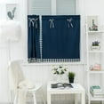 thumbnail image 6 of Polyester Short Curtains For Kitchen Bathroom Basement Small Windows - Dark 4x90cm Dark Blue_74x90cm, 6 of 8