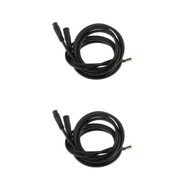 Wosthever Cable de extensión para bicicleta eléctrica, 2 pines/3 pines/5 pines/6 pines, conector de enchufe de 6 pines Type1 NO1