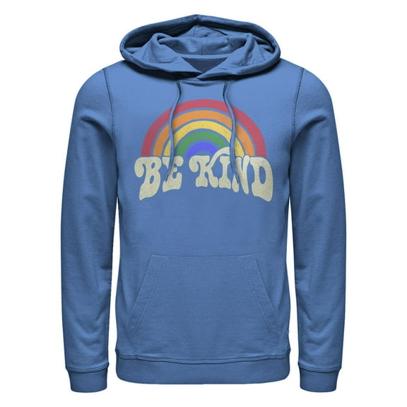 Men's Lost Gods Be Kind Rainbow  Pull Over Hoodie