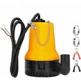 thumbnail image 1 of 12V Submersible Water Pump 50W 4200L/H Submersible Pump DC Pump Dirty Water Pump Portable Line Length 2.3 Meters With Clamp, for Clean and Dirty Fish Pond, 1 of 5