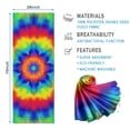 thumbnail image 2 of Rainbow Tie Dye Mandala Pattern Hot Yoga Mat Towel Non Slip for Hot Yoga - Quick-Drying Yoga Mat Cover with 4 Corner Pockets with Travel Bag - Hot Yoga Towel Non Slip 70"x26", 2 of 6