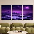 thumbnail image 6 of 3pcs/set, Canvas painting--Unframed, Stunning purple nebula, Wall decoration, bedroom, living room, library, office, cafe, bar, abstract art, perfect birthday, holiday gift,, 6 of 10