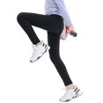 thumbnail image 6 of 2Pack Girls Athletic Leggings Kids Dance Workout Running Yoga High Waisted Tights Leggins Pants with Pocket 4-13Y, 6 of 13