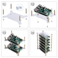 thumbnail image 7 of 52Pi 6-Layers Cluster Case for Raspberry Pi, Pi Rack Case with Raspberry Pi Heatsinks Stackable Case Stack Enclosure for Raspberry Pi 4/3/2 Model B,Raspberry Pi 3 Model B+ (Clear), 7 of 7