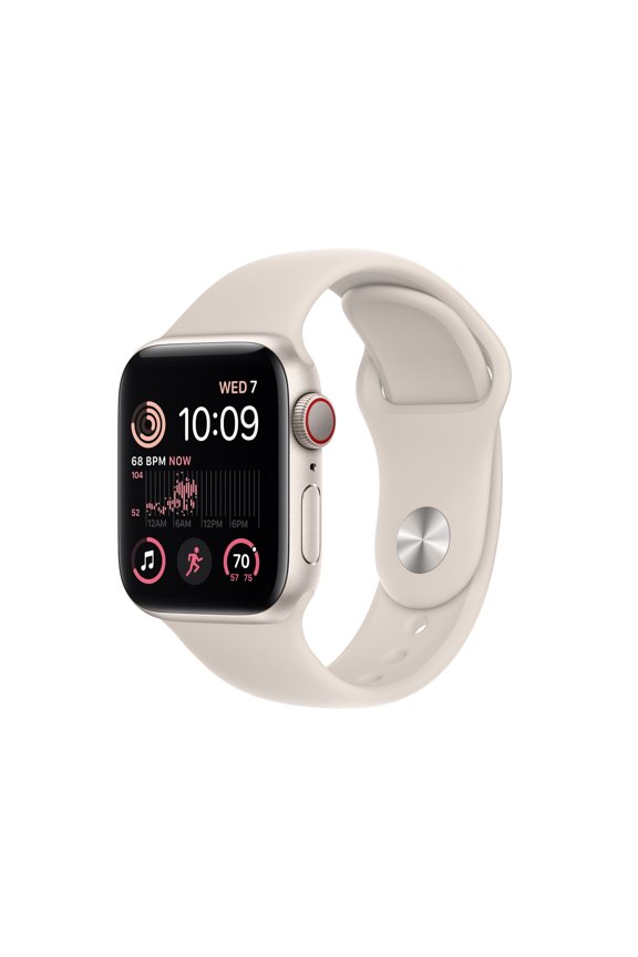 Pre-Owned Apple Watch SE (2nd Gen) GPS + Cellular, 40mm Starlight Aluminum Case with Starlight Sport Band
