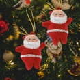 thumbnail image 3 of LOLIPPYY Set of 10 Mini Santa Claus Christmas Tree Hanging Ornaments for Holiday Party Decorations and Festive Home Decor, 3 of 7