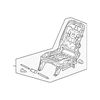 Genuine OE Honda Seat Frame - 81126-TK8-A62