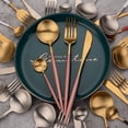 thumbnail image 4 of 4pcs Kitchen Cutlery Set with Knife Spoons Forks Corrosion-resistant 304 Stainless Steel Cooking Utensil Set Tableware, 4 of 9