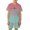 0-Pink135, variant on Byoo Toddler Boy Casual Outfit Set Loose Fit Gradient Crew Neck Tee Shirt Shorts Tracksuits