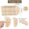 thumbnail image 2 of Baby Newborn Announcement Sign Baby Growth Milestone Sign Wooden Baby Monthly Milestone Cards Photographic Prop Footprint with Index Message & One to Twelve Months Moccasin 110x75x3mm 13pcs/set, 2 of 7