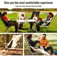 thumbnail image 6 of VECUKTY Ultralight High Back Camping Chair, Lightweight Folding Chairs with Headrest, Portable Compact for Outdoor Camp, Hiking, Picnic, Backpacking,Beige, 6 of 10