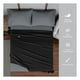 thumbnail image 5 of Juego de Sábanas Microfibra, Frescas, Hipoalergénicas, Real Textil (Negro/Gris Oscuro, Matrimonial), 5 of 7