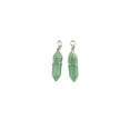 thumbnail image 1 of Abalorio de columna hexagonal Minnieouse Hallazgos para hombres y mujeres Cristal Verde Plata, 1 of 6