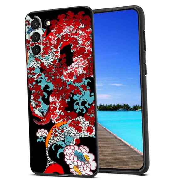 Compatible with Samsung Galaxy S21+ Plus Phone Case, Japanese-220 Case Silicone Protective for Teen Girl Boy Case for Samsung Galaxy S21+ Plus