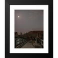 thumbnail image 2 of Christoffer Wilhelm Eckersberg 18x24 Black Modern Framed Museum Art Print Titled - Langebro, Copenhagen, in the Moonlight with Running Figures (1836), 2 of 5