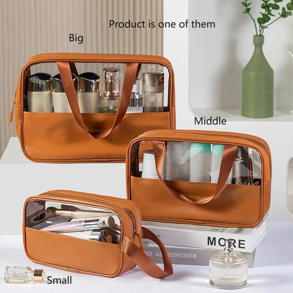 Toiletry Bag for Women Men, Translucent Waterproof Makeup Cosmetic Travel Organizer for Accessories, Toiletries