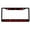 Black/Black/Red, variant on Seahorse Tropical Waves of Fun Beach Style Metal License Plate Frame Personalized/Car Accessories Car Tag Holder Cover (Black/Black/Red)