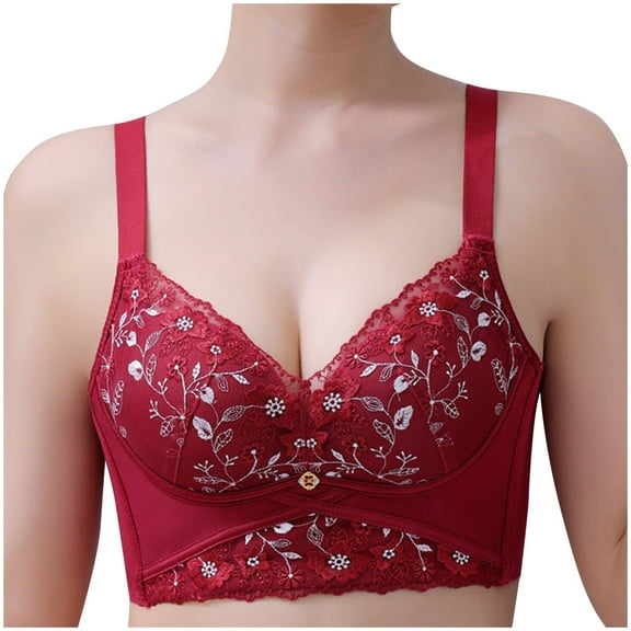 Up to 65% off!Fashion Bras for Women Plu Size Full Coverage Comfortable Without Steel Rings Small Chest Gathered And Auxiliary Breast Bra