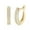 Yellow Gold, variant on Pave 1.2mm Round Moissanite Hoop Earrings Women Sterling Silver GRA Certificate
