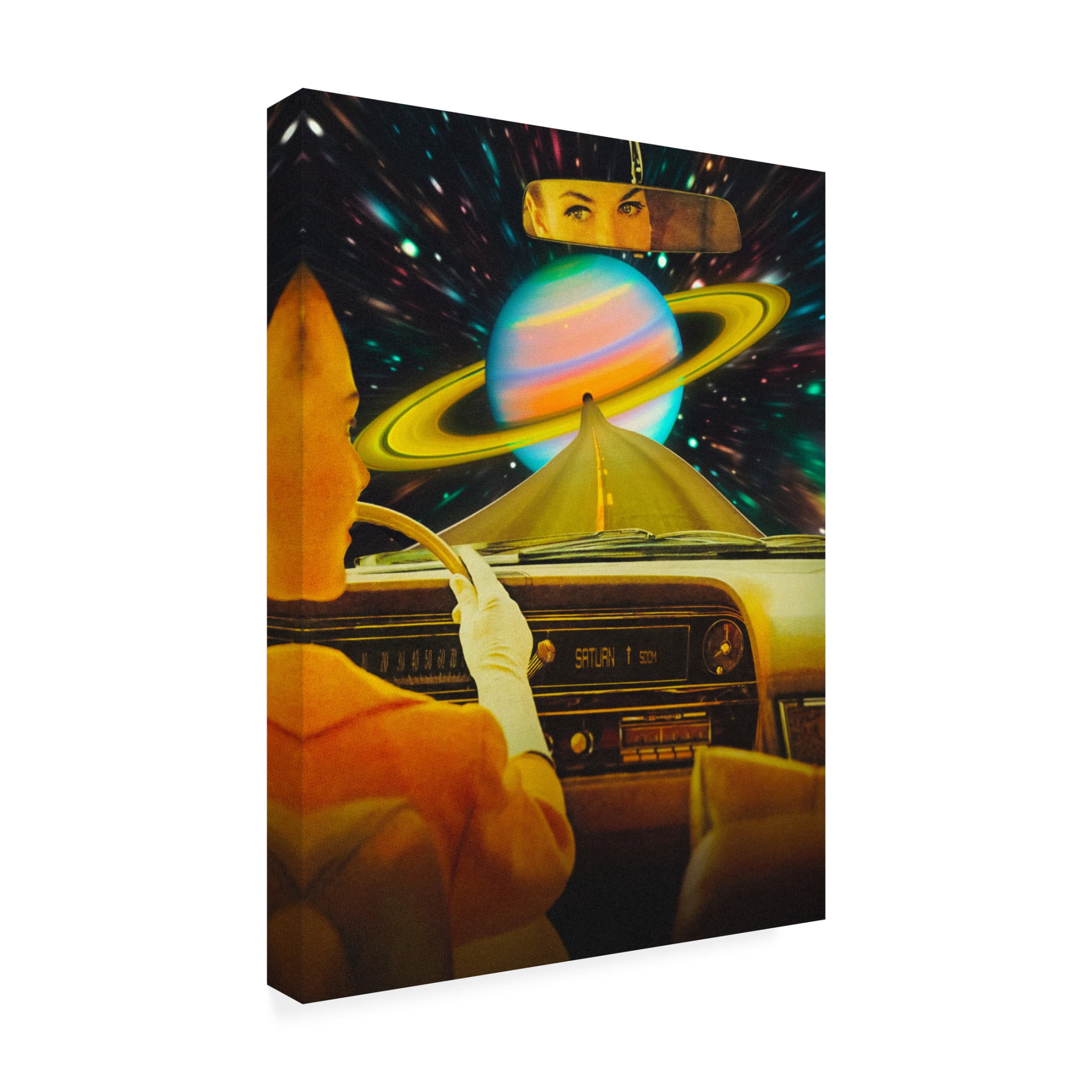 Trademark Fine Art Taudalpoi  Saturn Commute Canvas Wall Art