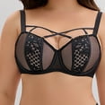 thumbnail image 7 of SCSAlgin Women's Sheer Mesh Bra Full Coverage Strappy Underwire Bras Unlined Sexy See Through Minimier Bra, 7 of 7