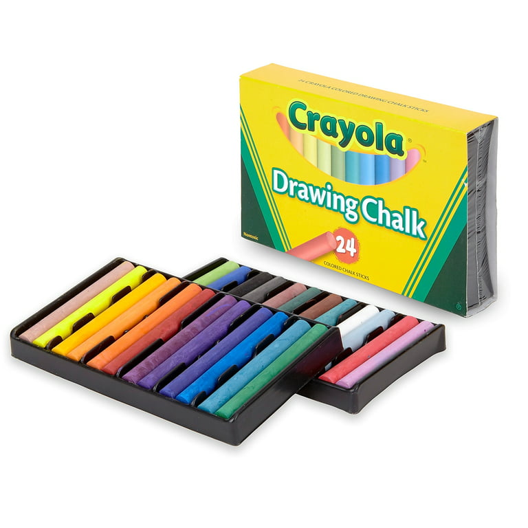 Vintage Crayola Colored Drawing Chalk 12 Colors Sealed NOT FOR CHALKBOARD