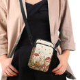 thumbnail image 4 of HELLHERO Sling Bag for Unisex Polyester Crossbody Sling Bags with with Zipper Mushrooms Butterflies, 4 of 7