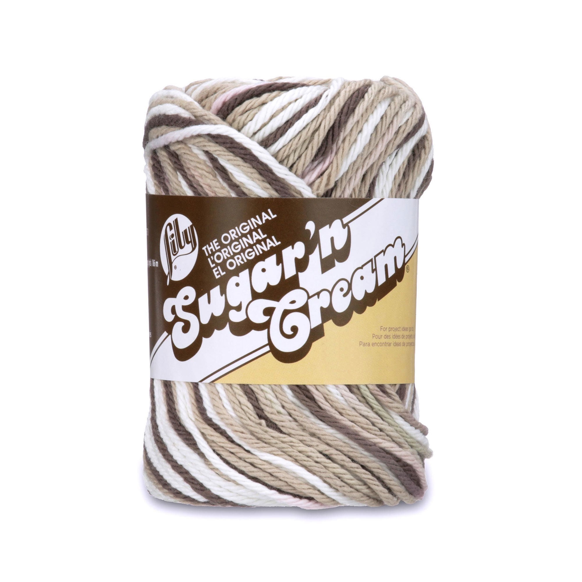Lily Sugar'n Cream Yarn, 2 Oz, Chocolate Ombre