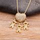 thumbnail image 1 of Colección infantil de 18 piezas, collar con colgante de oro real de 18 quilates con baño de galvanoplastia para niños y niñas, individual, dos, tres, 1 of 6