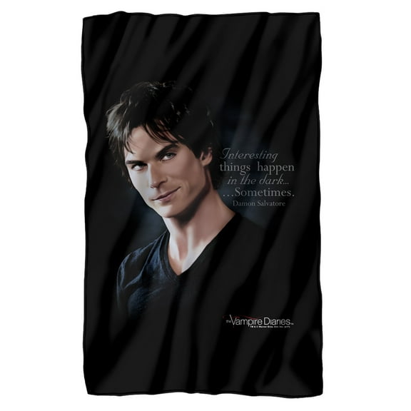 Vampire Diaries Sometimes Fleece Blanket 36' x 58',Sometimes