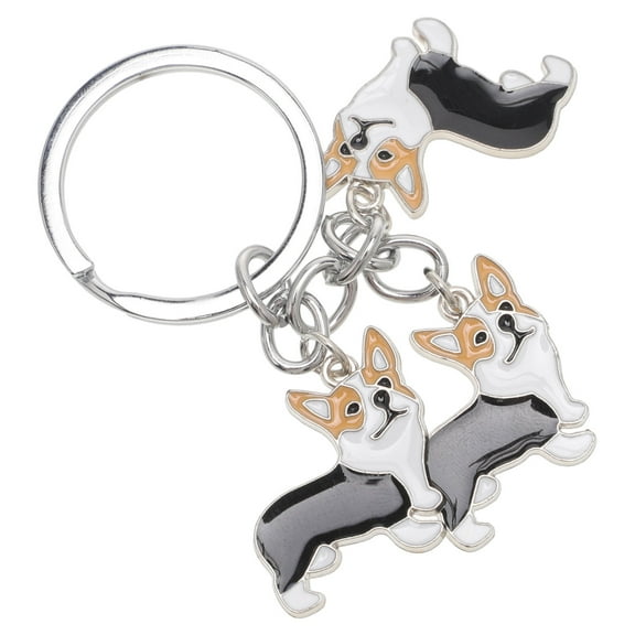 MLINS Black Metal Keychain Handmade Premium Pendant for Hanging Keys Durable Fashion Accessory 2.5 Inch