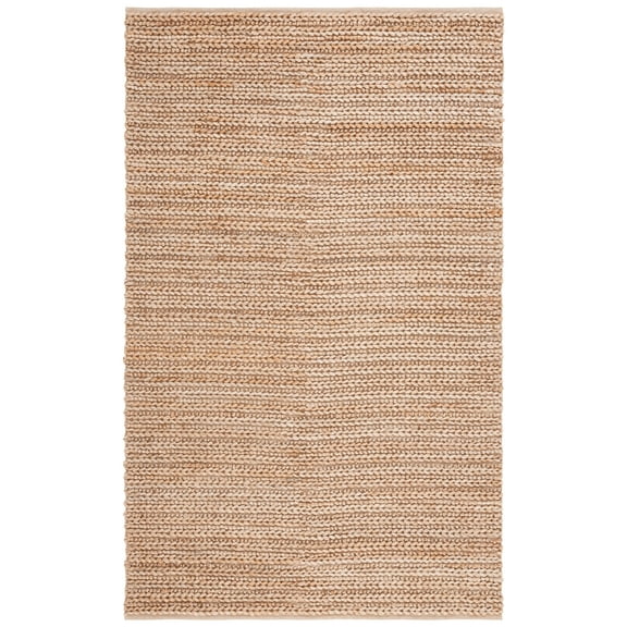 SAFAVIEH Natural Fiber Mario Solid Area Rug, Natural, 3' x 5'