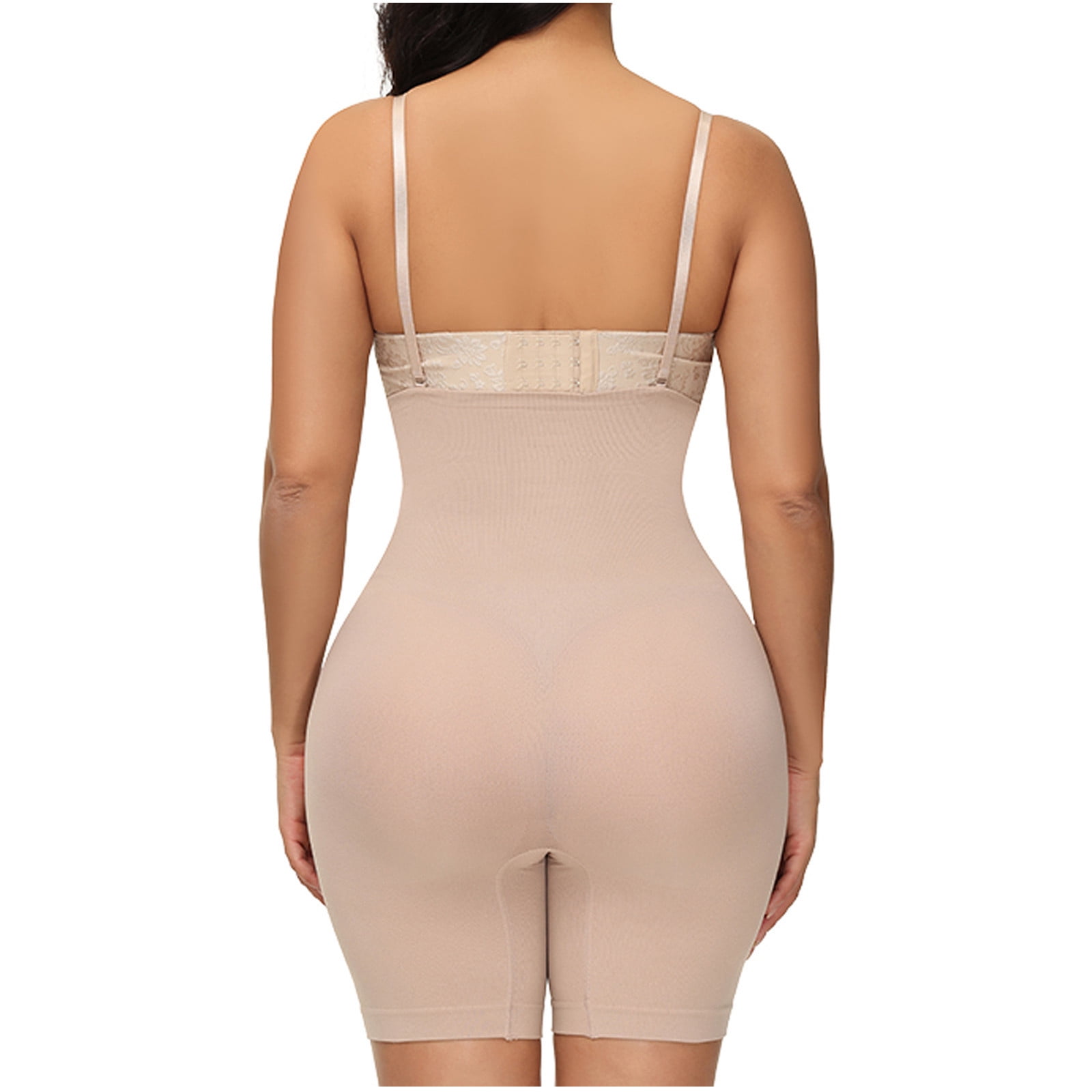 Levmjia Shapewear Bodysuit For Women Clearance Ladies Seamless Body Shaper  Abdominal Lifter Hip Shaper Underwear Stretch Slimming Body Corset Beige 