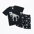 thumbnail image 2 of UAYOTSE Printed Short Sleeve Tee Shorts Casual Summer Two Piece Suit for Boys and Girls Daily Kids Wear Size 7-8 Years, 2 of 9
