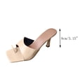 thumbnail image 4 of Zapatillas sexis de tacón alto, sandalias de cabeza cuadrada para mujer, chanclas, zapatos que combinan con todo Wmkox8yii ytu3941, 4 of 4