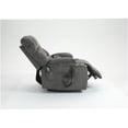 thumbnail image 4 of Big and Tall Lift Chair Recliner with Heat and Massage, 400lb Weight Capacity, Power Reclining Sofa with Cup Holders and Storage Pockets, Dark Brown, 4 of 9