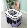 thumbnail image 3 of ZBH Portable Foldable Pet Dog Cat Playpen Crates Kennel/Premium 600D Oxford Cloth,Removable Zipper Top, Indoor and Outdoor Use, 3 of 9