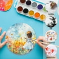 thumbnail image 5 of Uxcell 30 Sheets Cotton Watercolor Paper Round 140lb/300 GSM Cold Press Water 12 Inch, 5 of 7