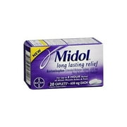 Midol Long Lasting Relief - 20 Caplets Each