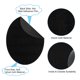 thumbnail image 4 of Kit de Parche de Terciopelo Ovalado Termoadhesivo Uxcell para Codos, Rodillas, Pantalones, Camisas, Chaquetas, Negro, 8 Piezas, 4 of 6