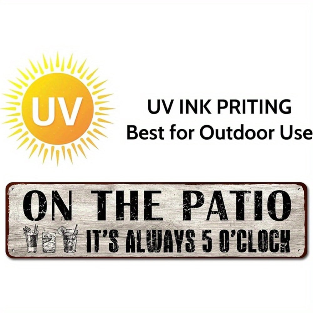 Aluminum Yard Sign Home Decor For Bar Porch Outdoor Living Christmas Ornament