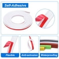 thumbnail image 3 of Banda de borde en forma de U Uxcell, 9.8Ft x 9mm de chapa autoadhesiva TPE, borde flexible de muebles (Blanco), 3 of 5