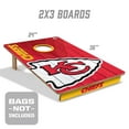 thumbnail image 2 of YouTheFan NFL Kansas City Chiefs 2' x 3' Cornhole Game No Bags, 2 of 5