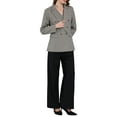 thumbnail image 2 of INSPIRE CHIC Women's Double Breasted Vintage Office Dressy Striped Suit Blazer XL 1, 2 of 5