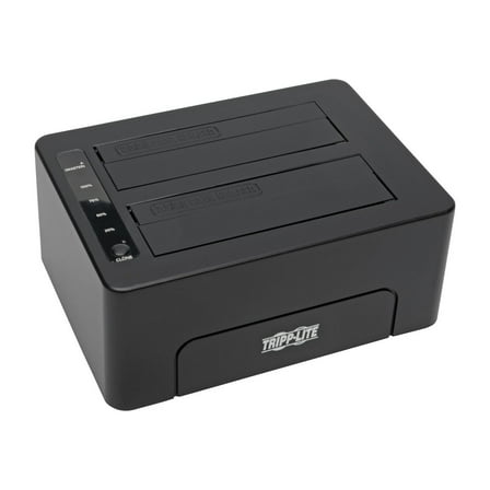 USB TO DUAL SATA HARD DRIVE DOCK W/ CLONING 2.5-3.5IN HDD