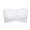 thumbnail image 2 of Women Basic Stretch Layer Strapless Seamless Solid Cropped Tube Top Bra Bandeau Underwear, 2 of 3