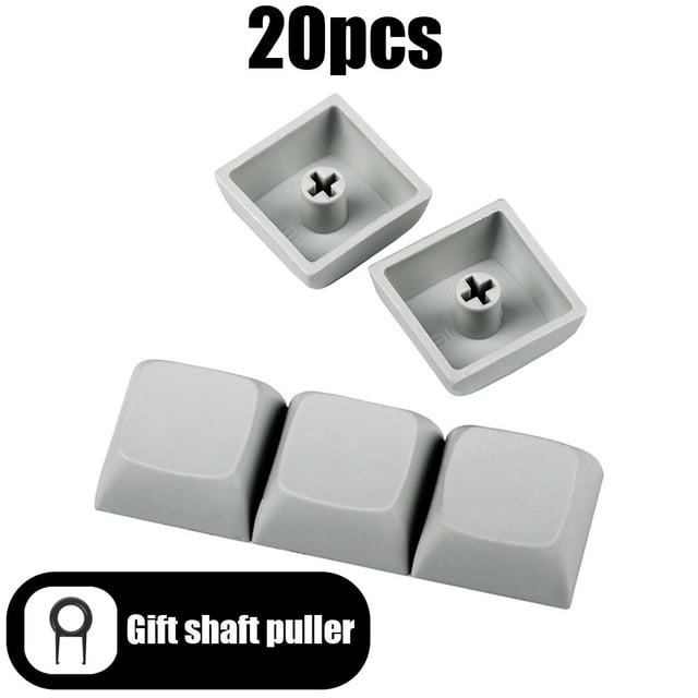 20PCS Profile PBT Keycaps Mechanical Keyboard Mixded Color Blank Keycaps Custom Gamer Mx Switch No Engraved Key Cap